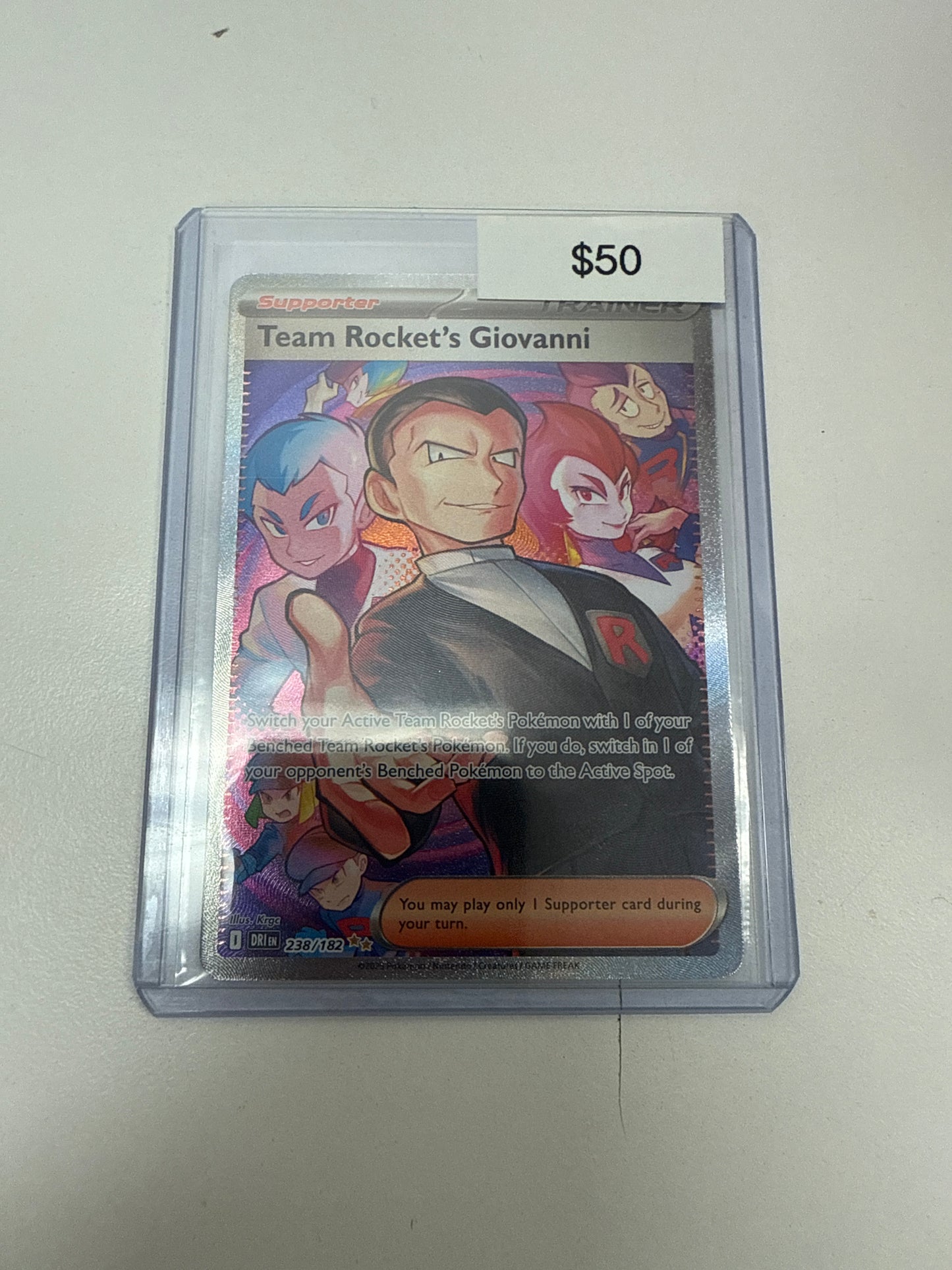 Pokemon Destined Rivals Team Rocket’s Giovanni #238/182
