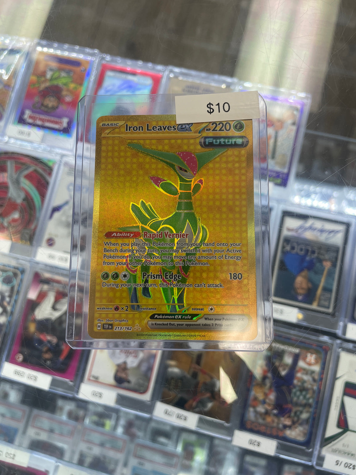 Pokemon Iron Leaves Ex Gold #213/162