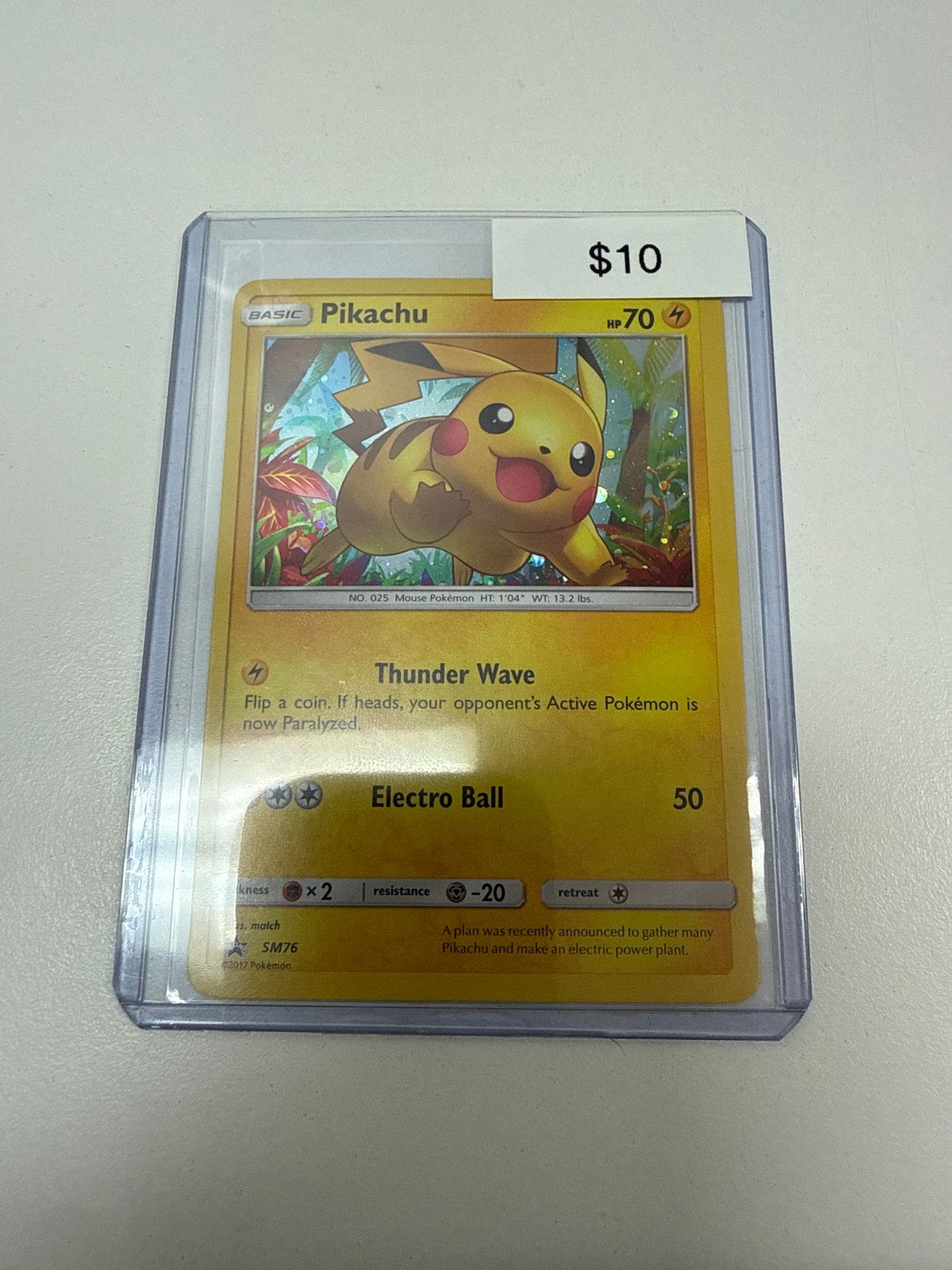 Pokemon Pikachu Holo #sm76