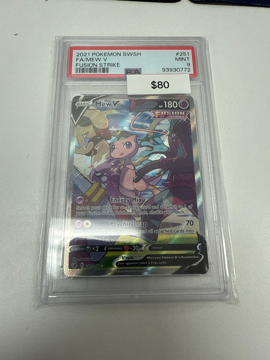 Fusion Strike Mew V #251/264 PSA 9