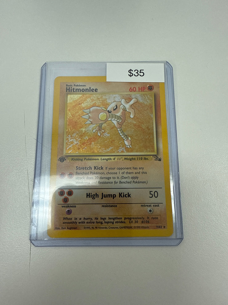 Pokemon Hitmonlee 1st Edition Holo 