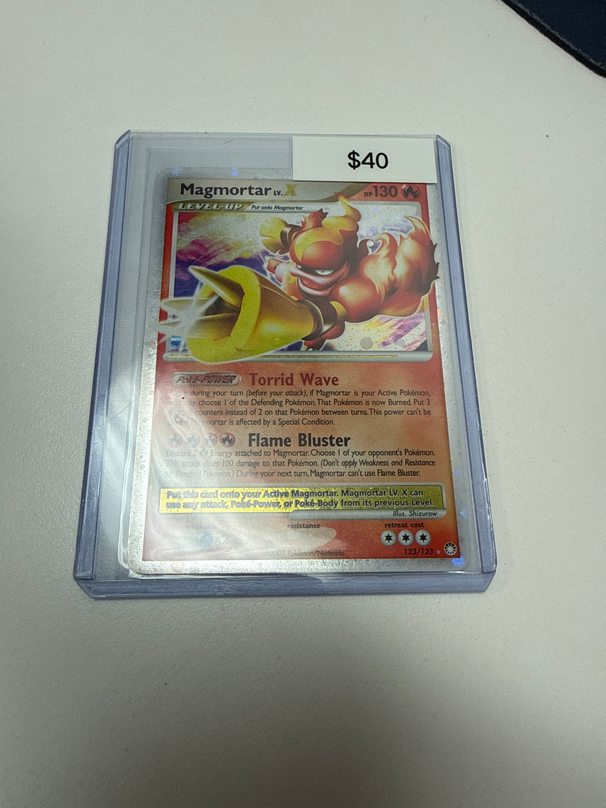 Pokemon Magmortar Lv.X #122/123