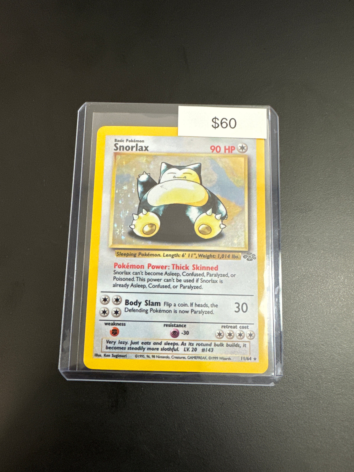 Pokémon Jungle Snorlax Holo 11/64