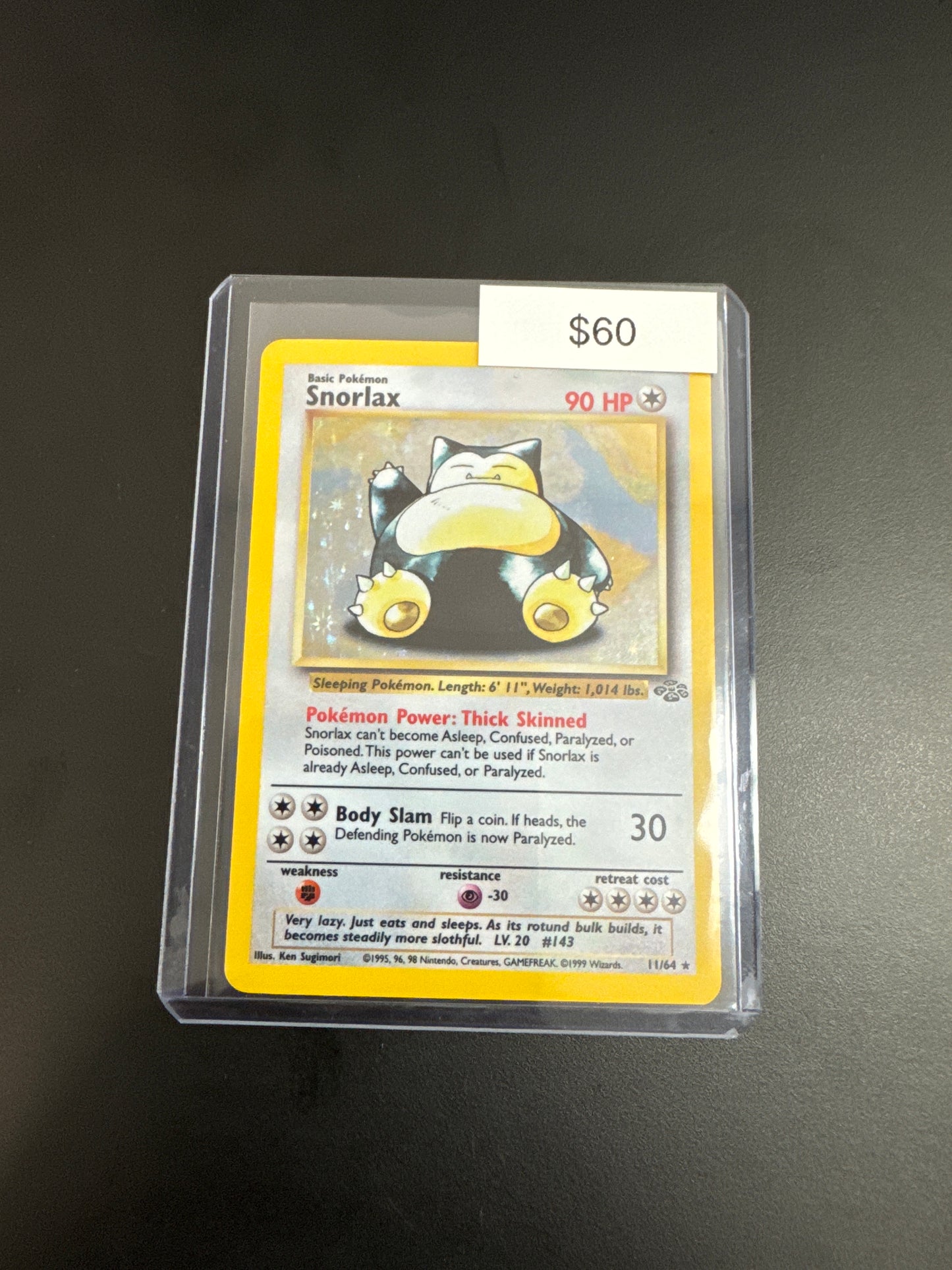 Pokémon Jungle Snorlax Holo 11/64