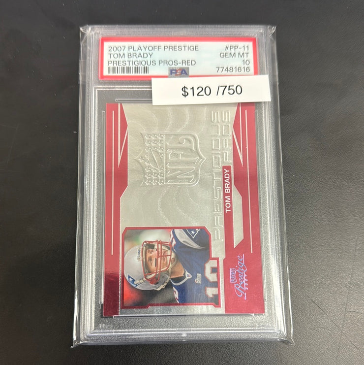 2007 Playoff Tom Brady /750 PSA 10