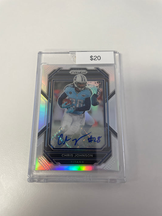 Prizm Chris Johnson Silver Auto #291