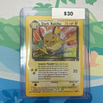 Pokemon Rocket Dark Raichu Holo Rare 83/82