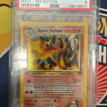 Pokemon Gym Challenge Blaine’s Charizard 1st Edition Holo Rare 2/132 PSA 9