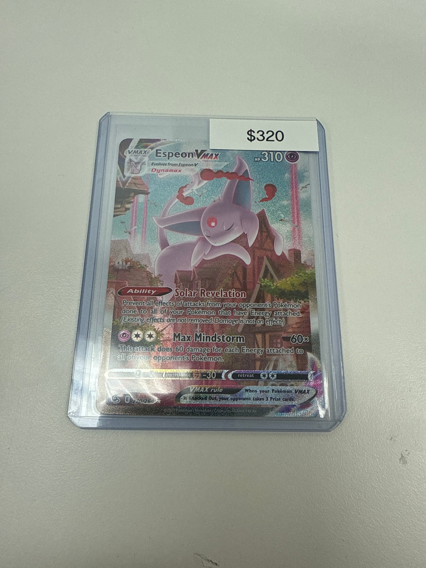 Pokémon Espeon VMAX Fusion Strike 270/264