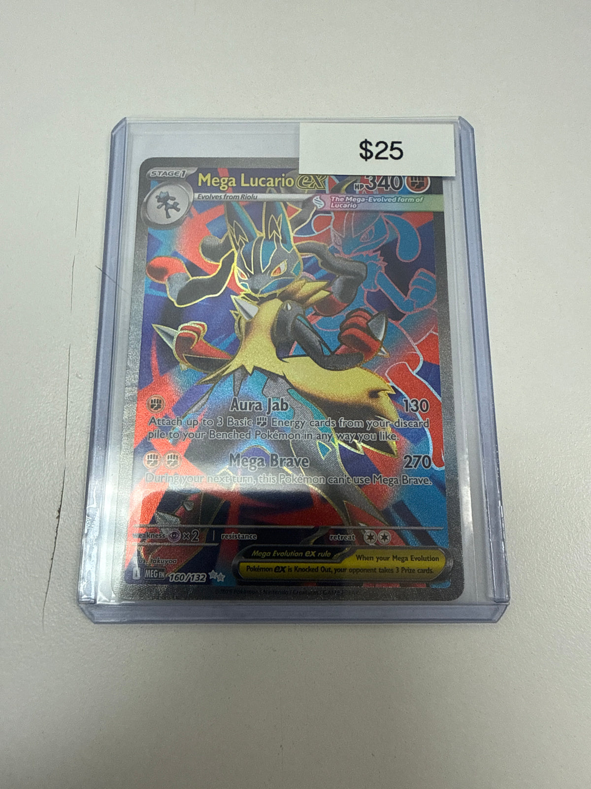 Pokemon Mega Lucario Ex #160/132