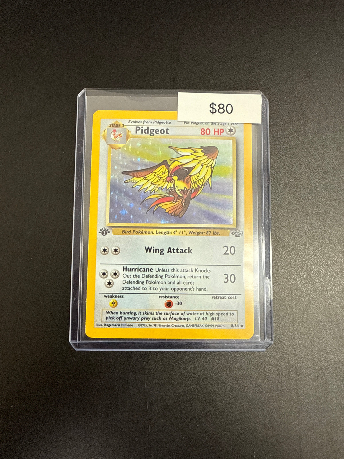 Pokémon PIDGEOT 1st Ed. 8/64