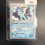 Pokemon Vaporeon EX 2006 World Championship #110/113