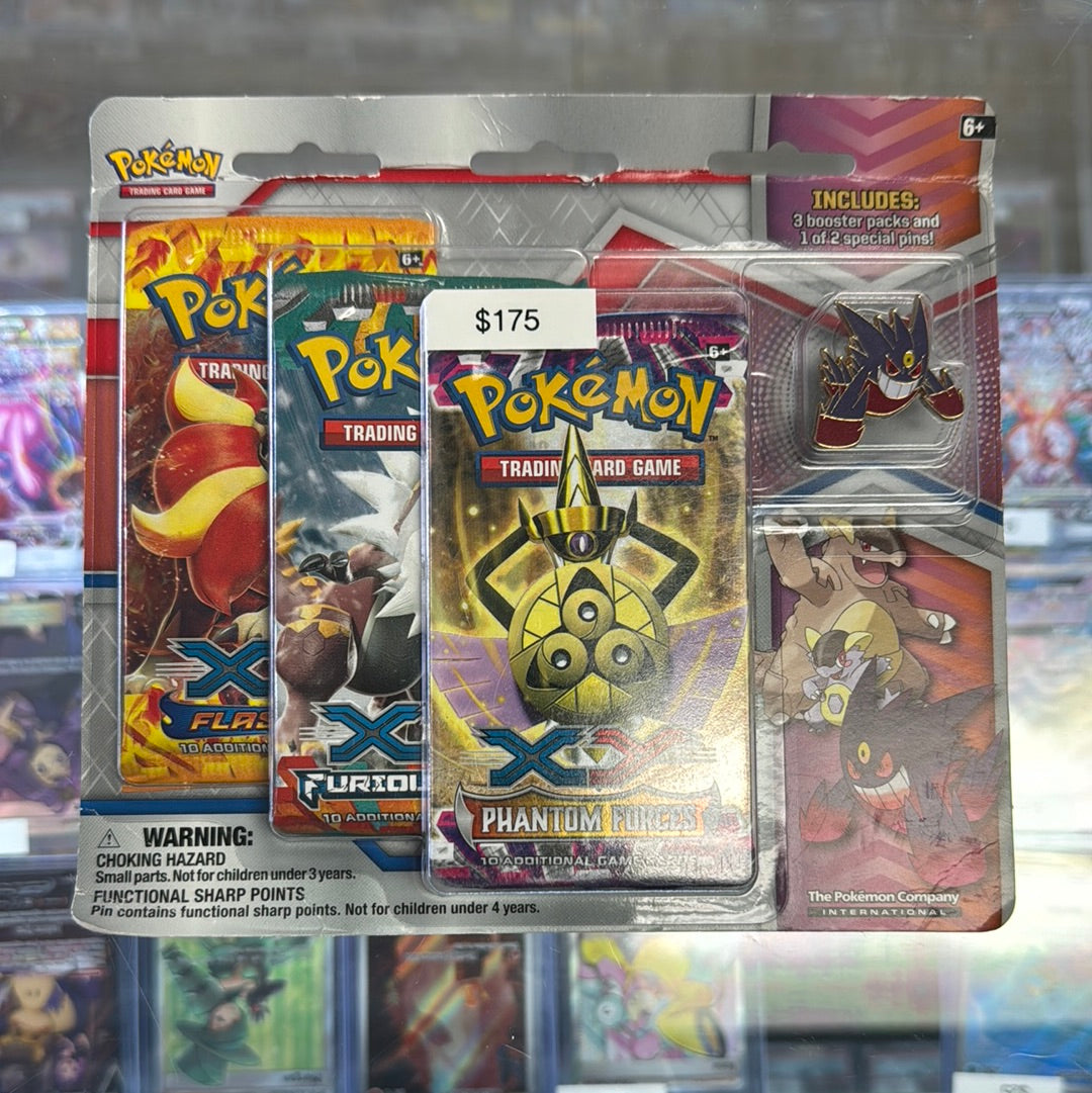 Pokémon Flashfure Furious Fists Phantom Forces 3 Pack Blister
