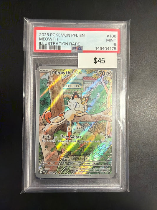 Pokemon Meowth #106 PSA 9