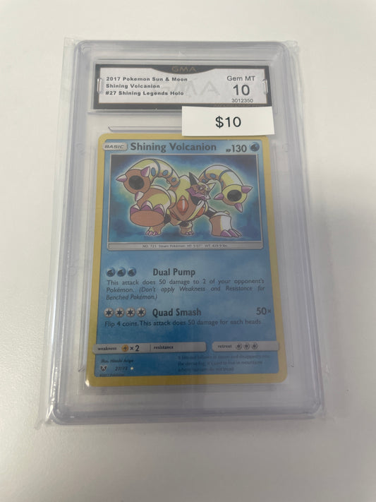 2017 Pokemon Shining Volcanion #27/73 GMA 10