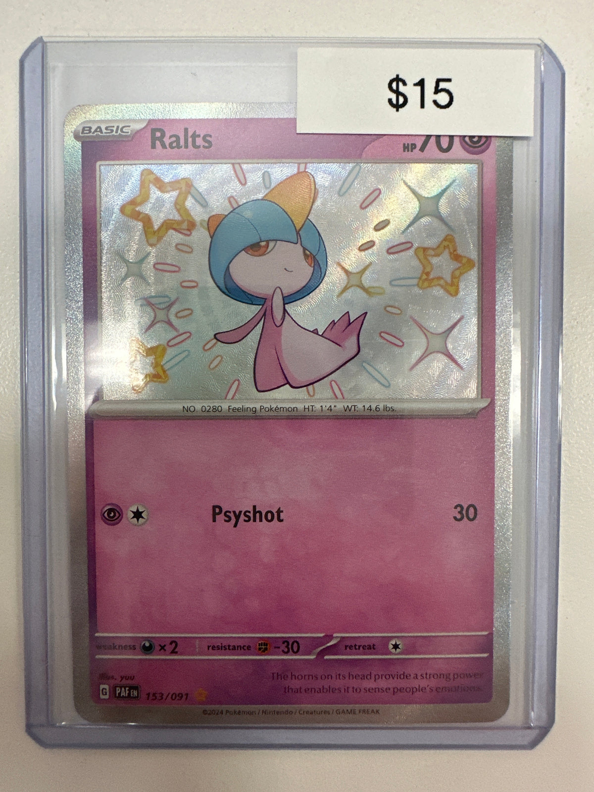 Pokemon Ralts Shiny 153/091
