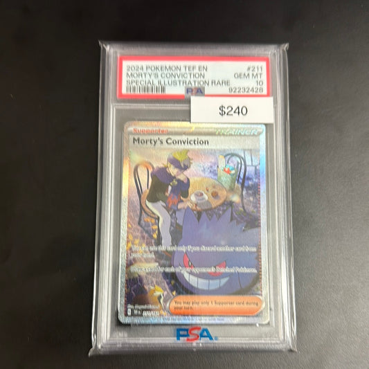 Pokémon Mortus Conviction 211 PSA 10