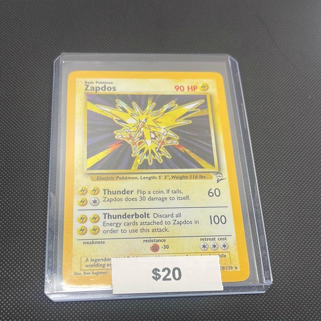 Pokémon Zapdos Base Set 2 Holo 20/130