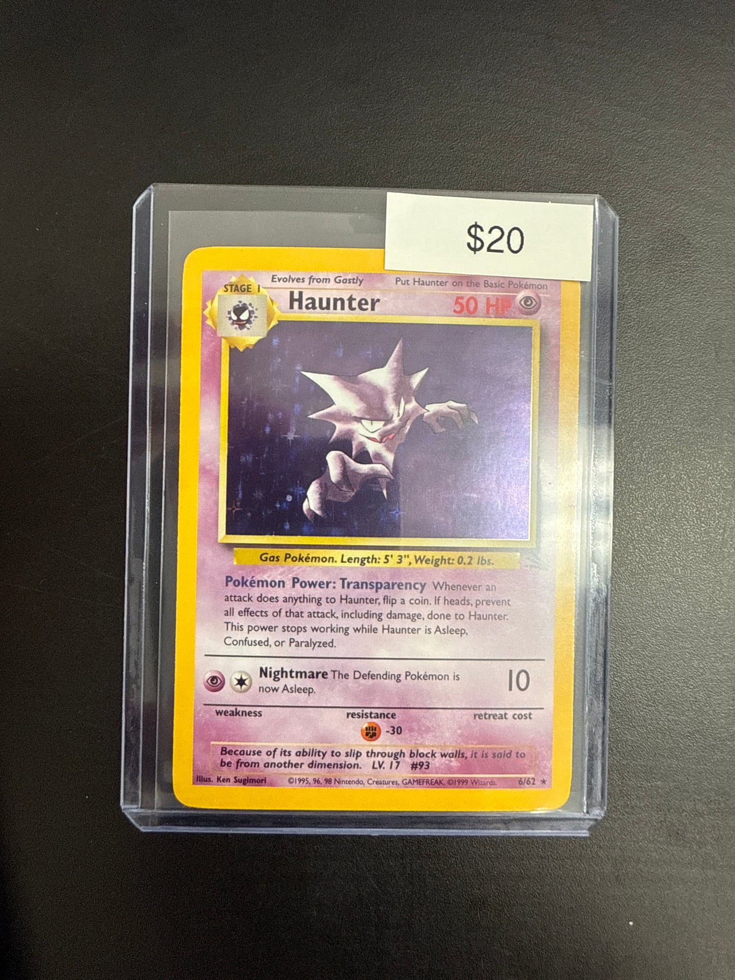 Pokémon Haunter Holo 6/62