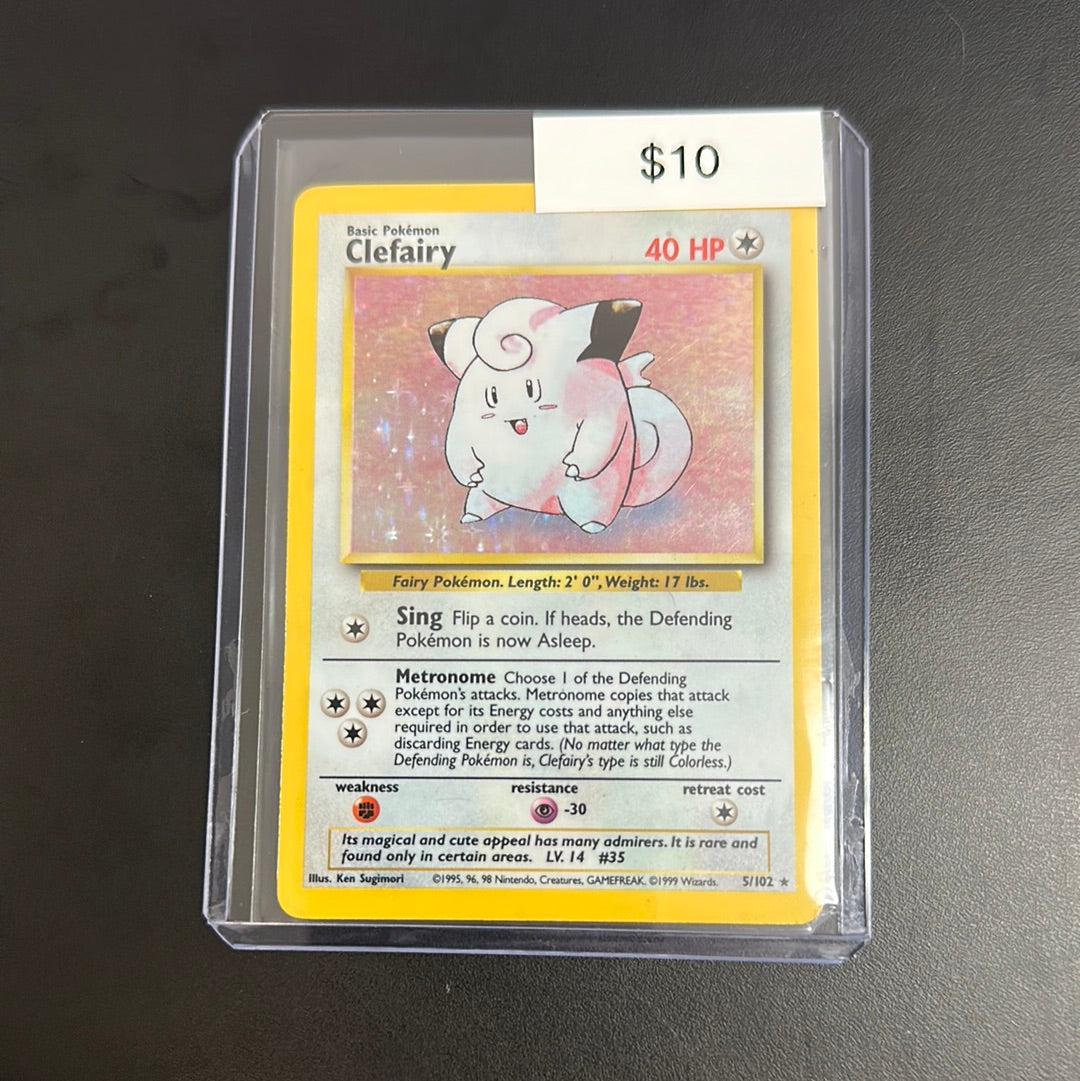 Pokémon Clefairy Base Set Holo 5/102