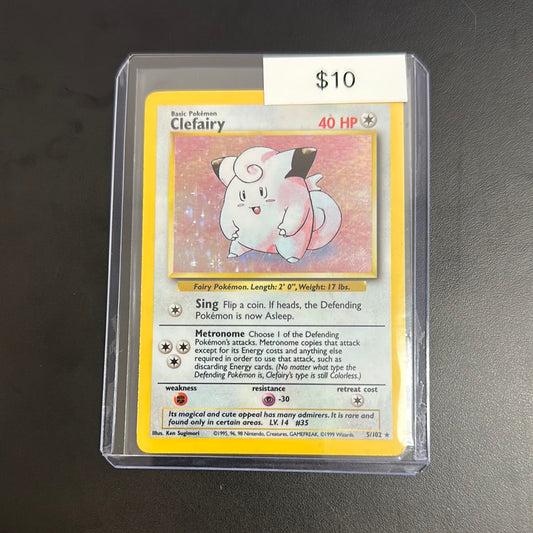 Pokémon Clefairy Base Set Holo 5/102