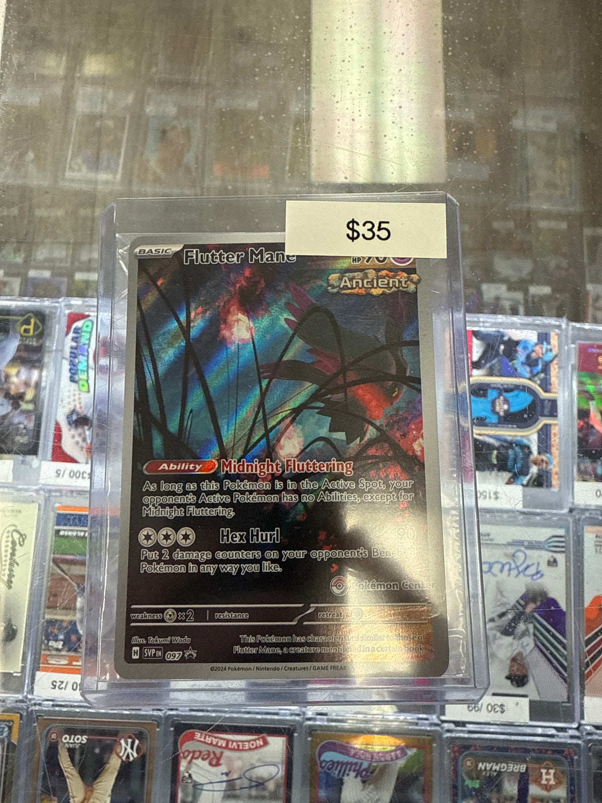 Pokemon Flutter Mane Pokemon Center Promo #097