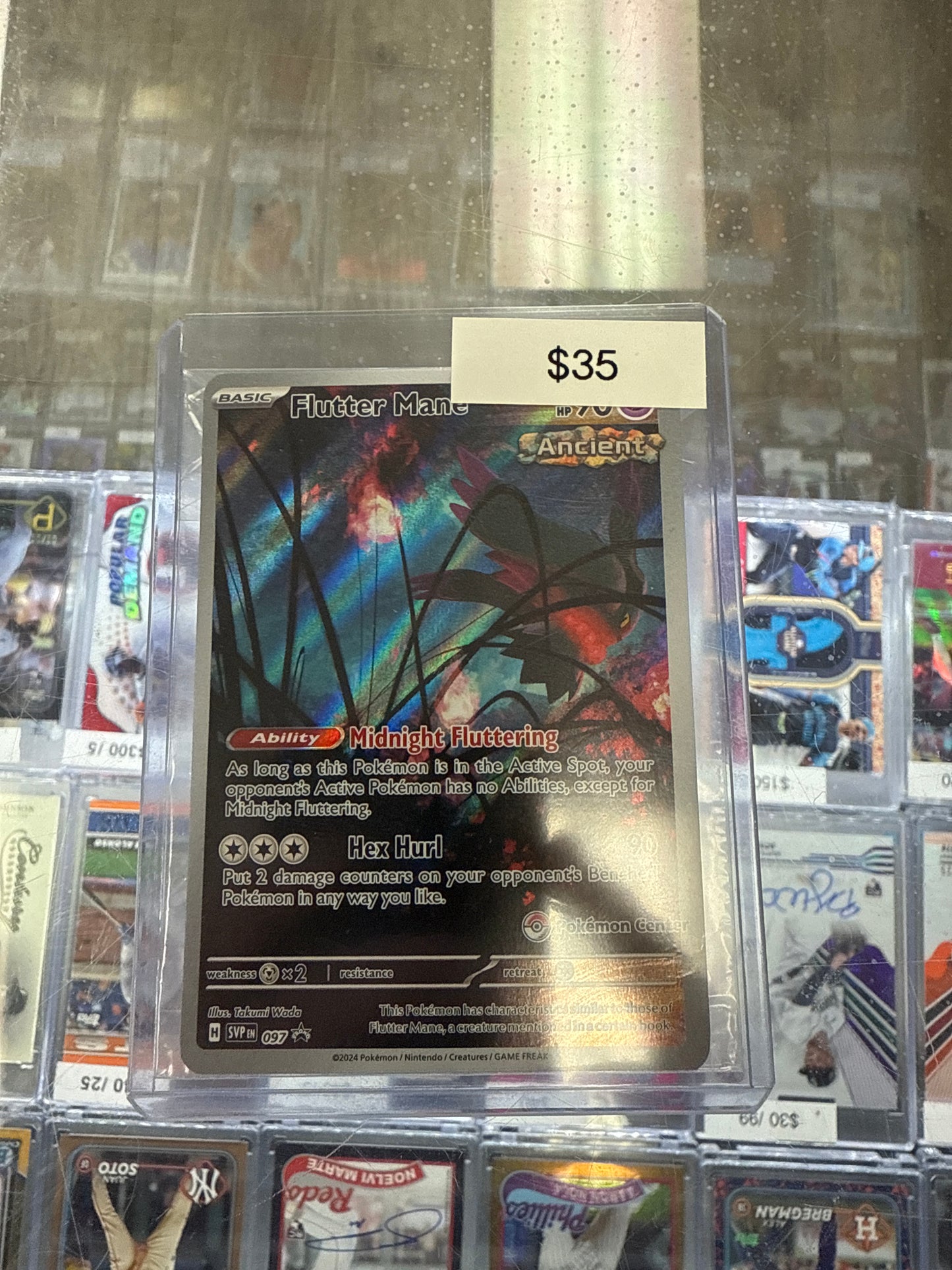 Pokemon Flutter Mane Pokemon Center Promo #097