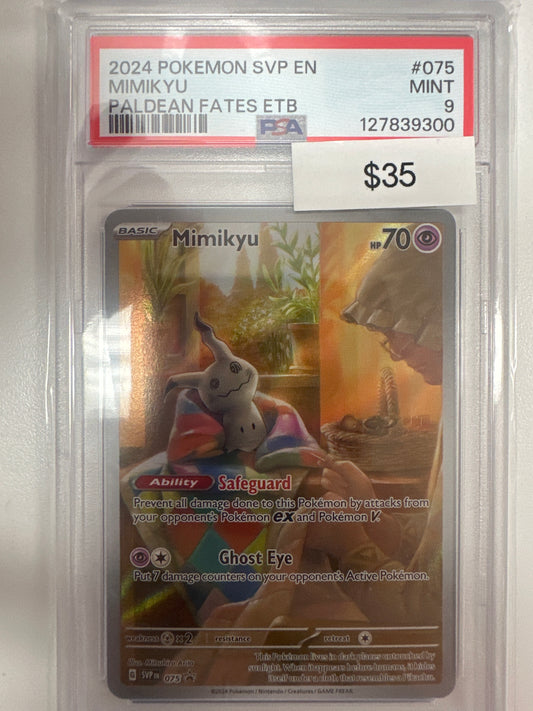 Pokemon Mimikyu 075 PSA 9