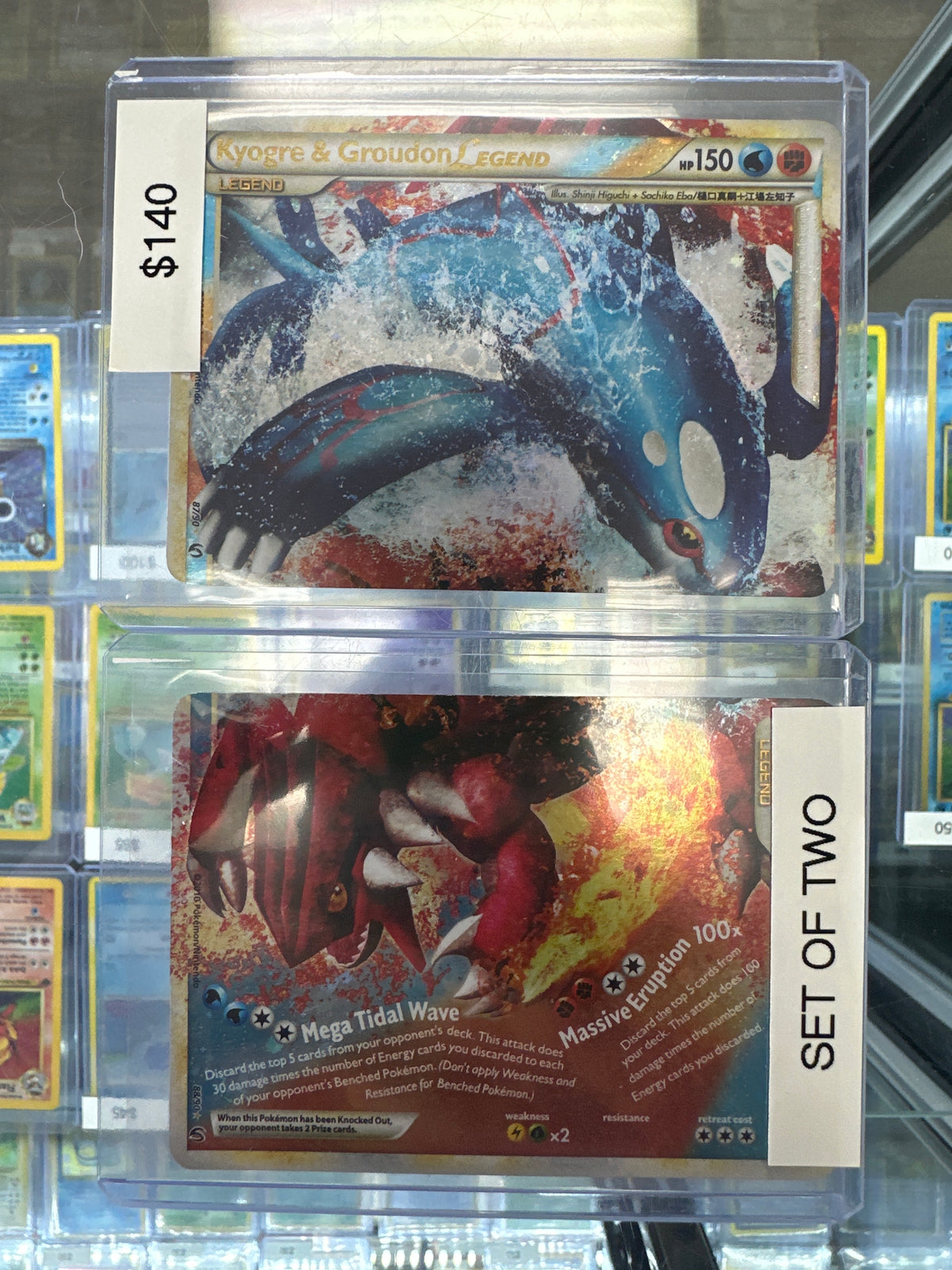 Pokemon Kyogre & Groudon Legend 87/90 & 88/90