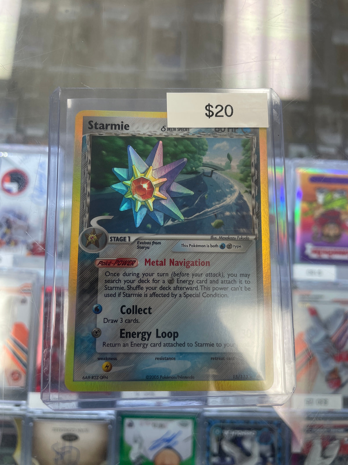 Pokemon Starmie Delta Species Reverse Holo #15/113