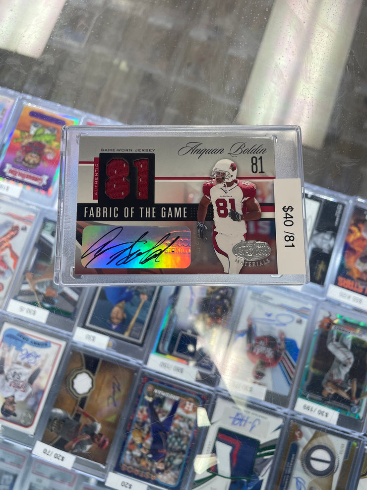 2006 Donruss Anquon Boldin Patch Auto /81 