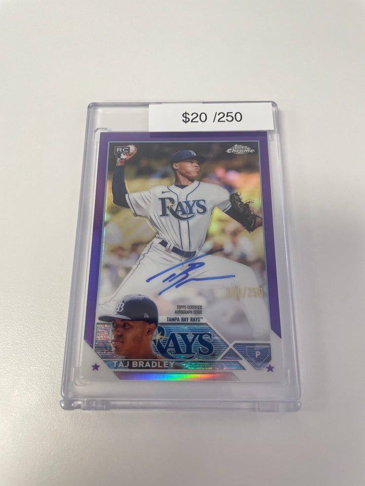 2023 Topps Chrome Taj Bradley Purple Auto /250 