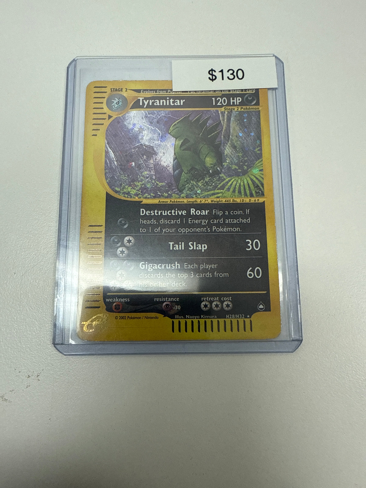 Pokemon Tyranitar Holo #h28/h32