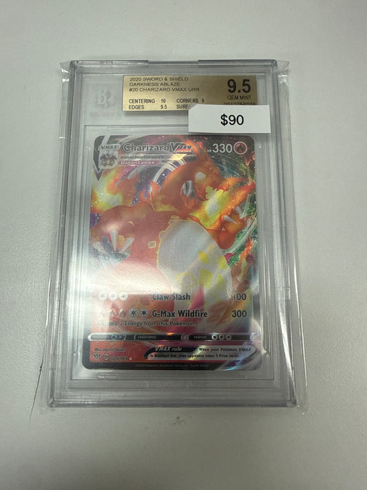 Pokemon Charizard Vmax #020/189 BGS 9.5
