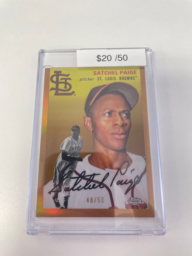 Platinum Anniversary Satchel Paige Gold /50 