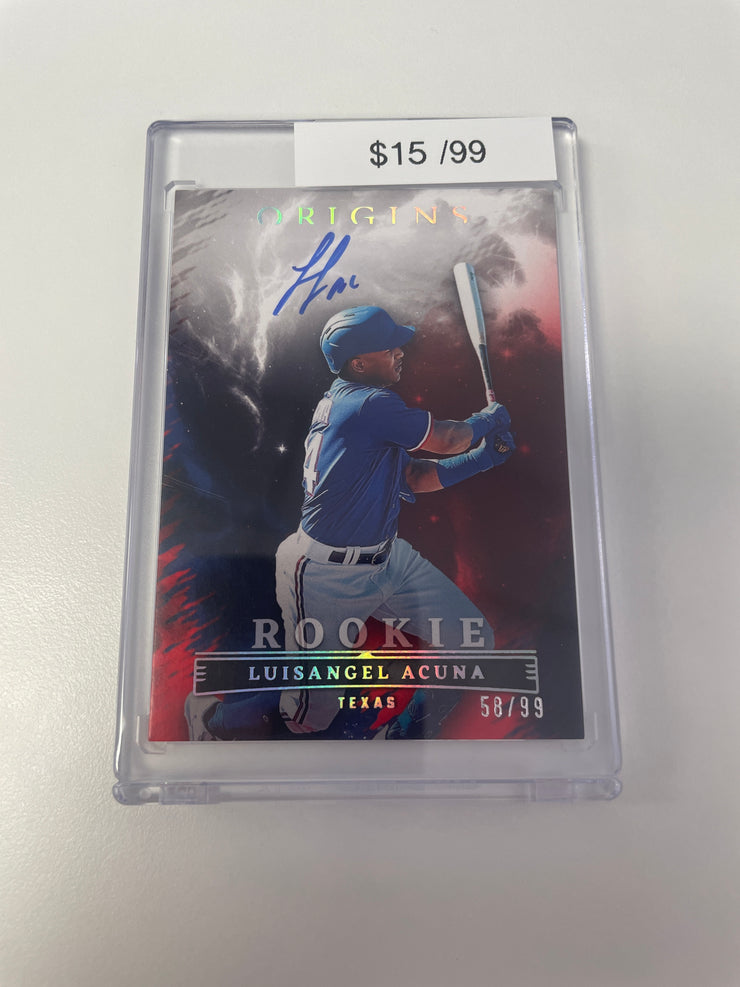 2023 Origins Luisangel Acuna Red Auto /99 