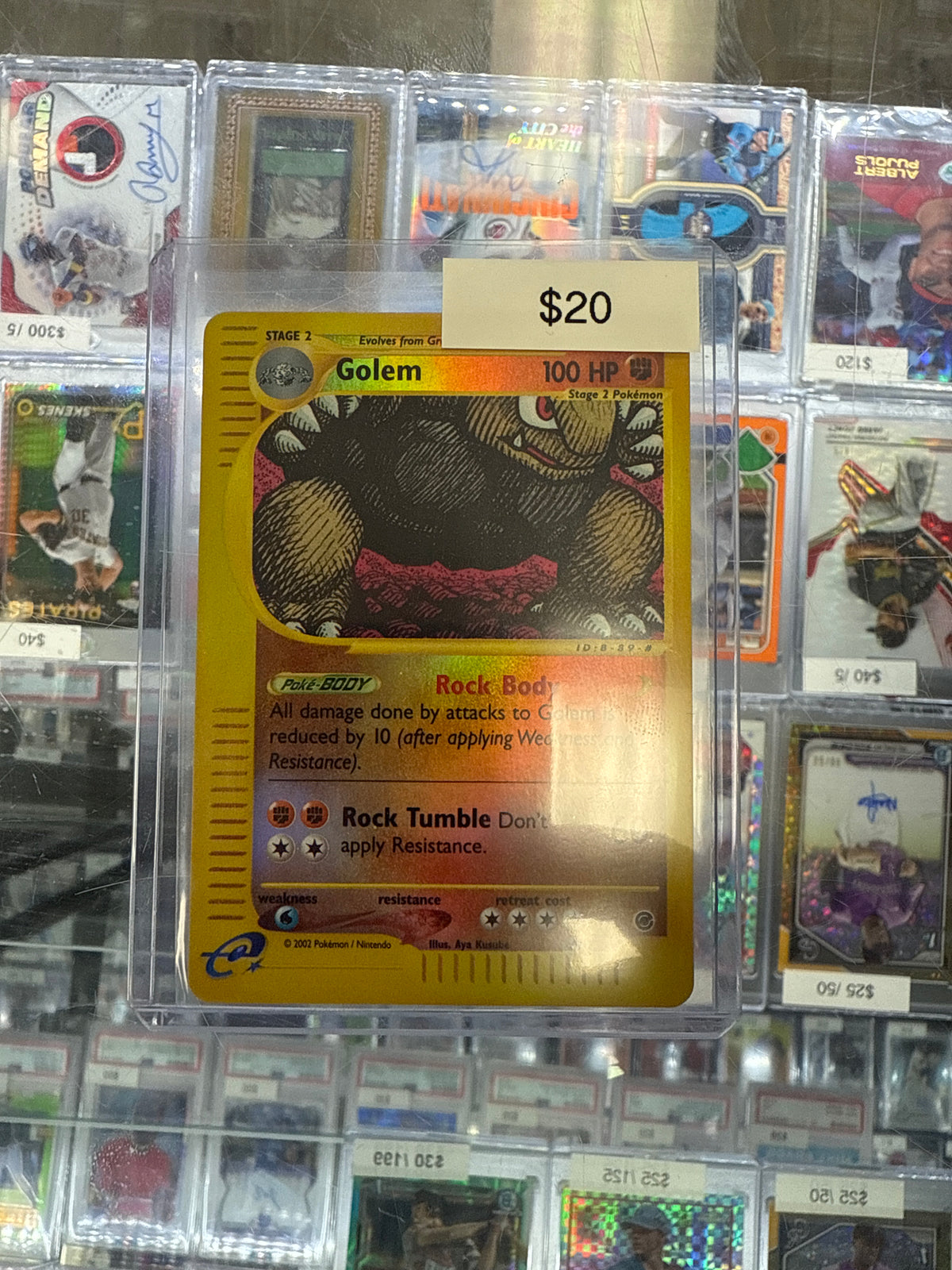 Pokemon Expedtion Golem Reverse Holo #49/165