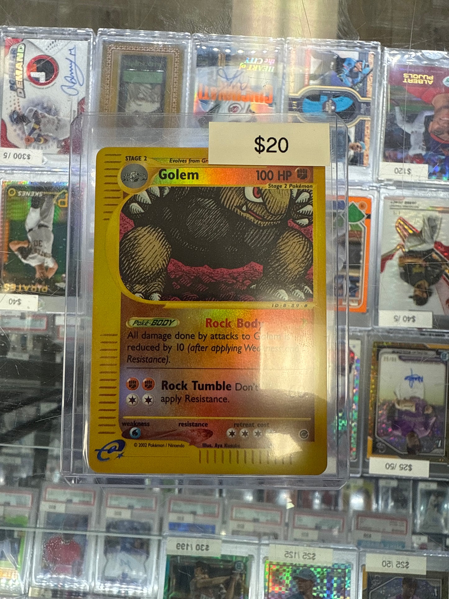 Pokemon Expedtion Golem Reverse Holo #49/165