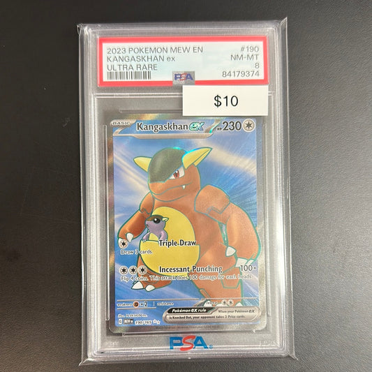 Pokémon KANGASKHAN Ultra Rare 190/165 PSA 8