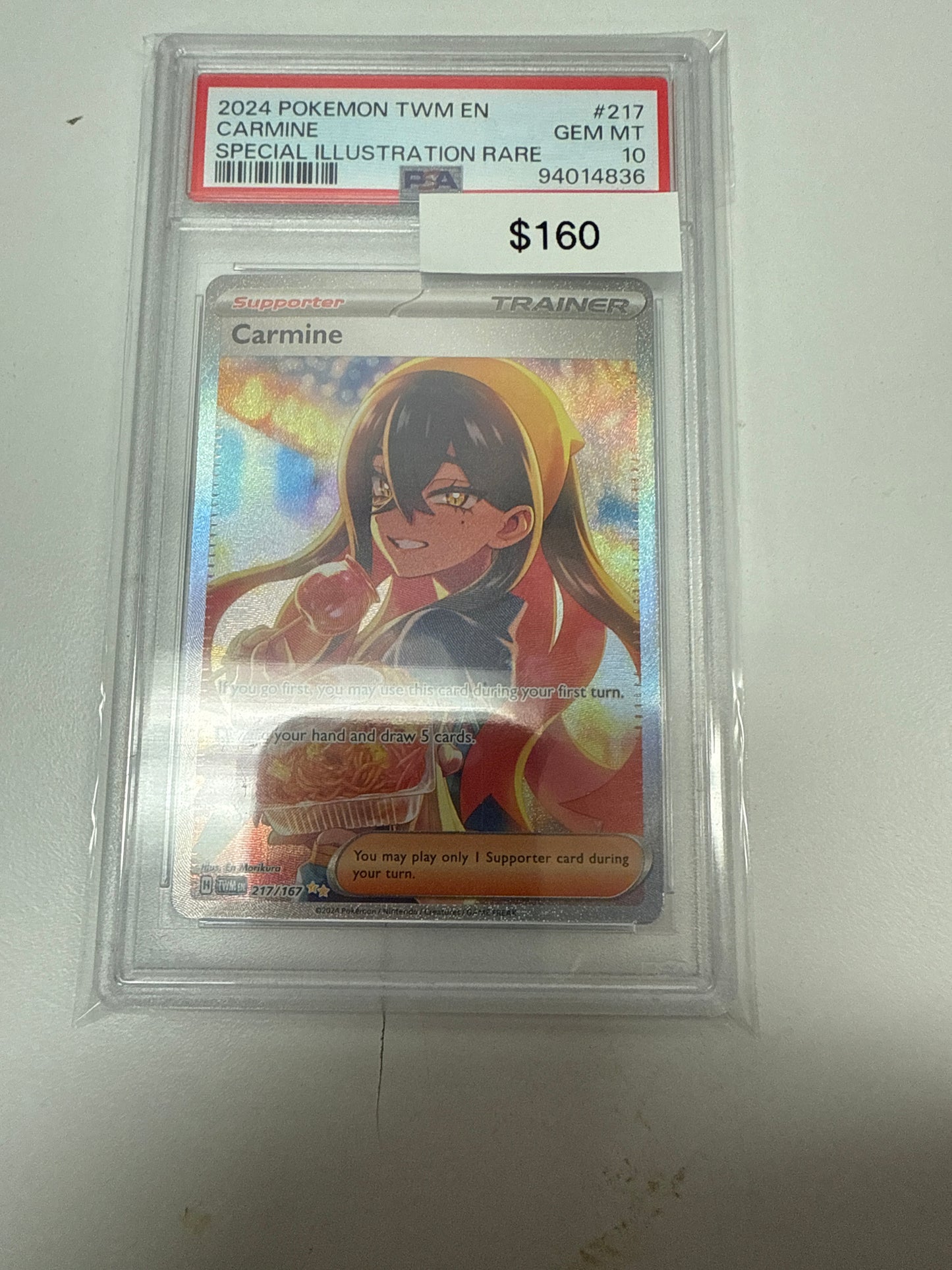 Twlight Masquerade Carmine SIR #217/167 PSA 10