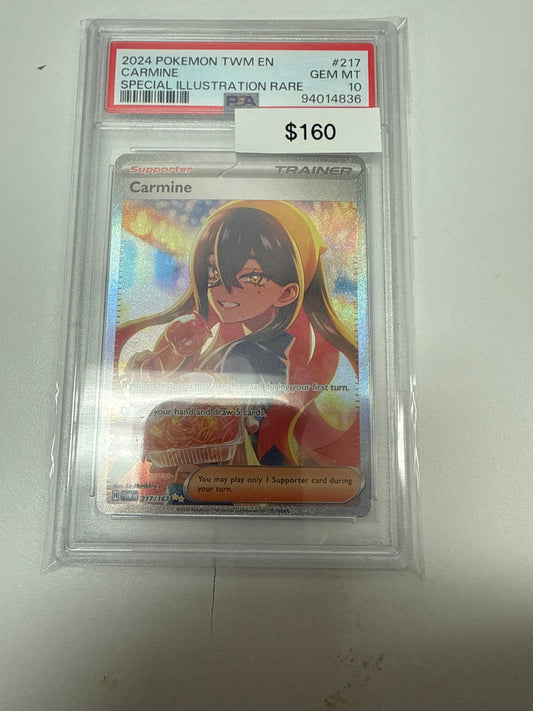 Twlight Masquerade Carmine SIR #217/167 PSA 10