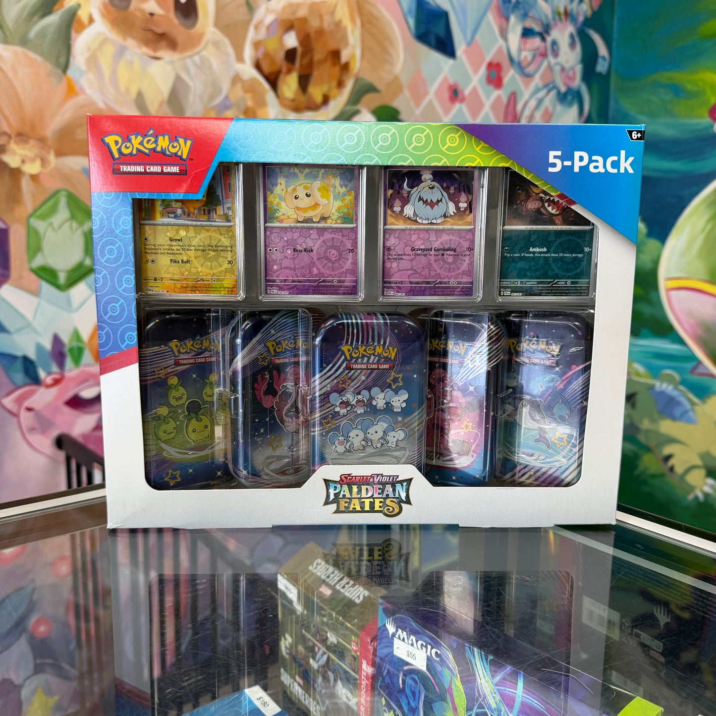 Pokemon Paldean Fates 5-Pack Mini Tin Bundle