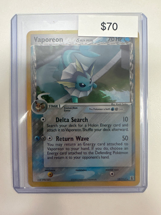 Pokemon Delta Species Vaporeon 18/113