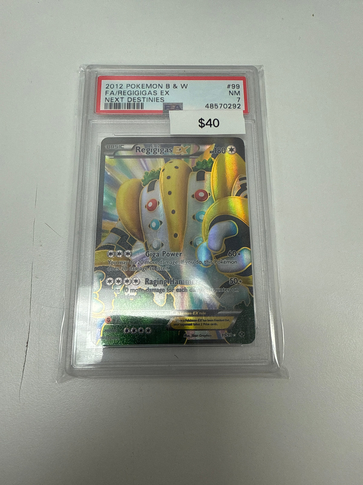 Pokemon Regigigas Ex #99/99 PSA 7