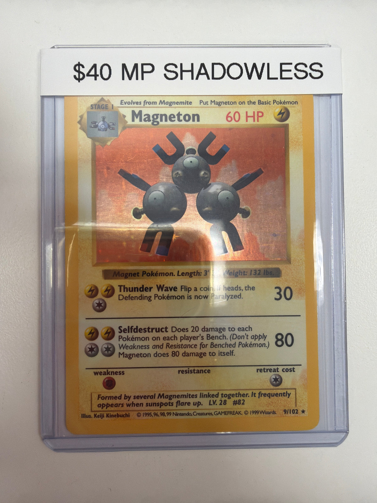 Pokemon Magneton Shadolwess 9/102 MP