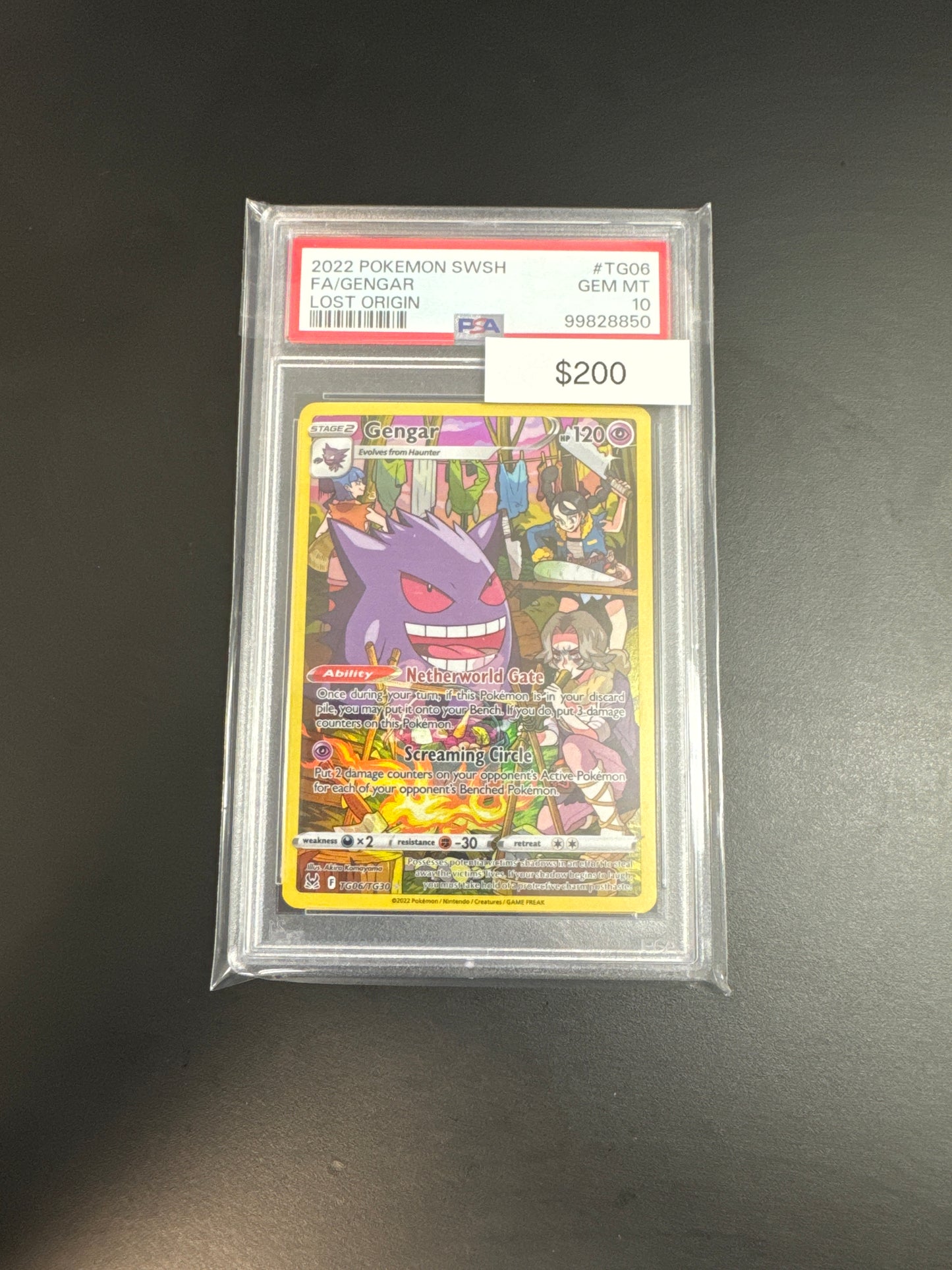 Pokémon Lost Origin Gengar TG06 PSA 10