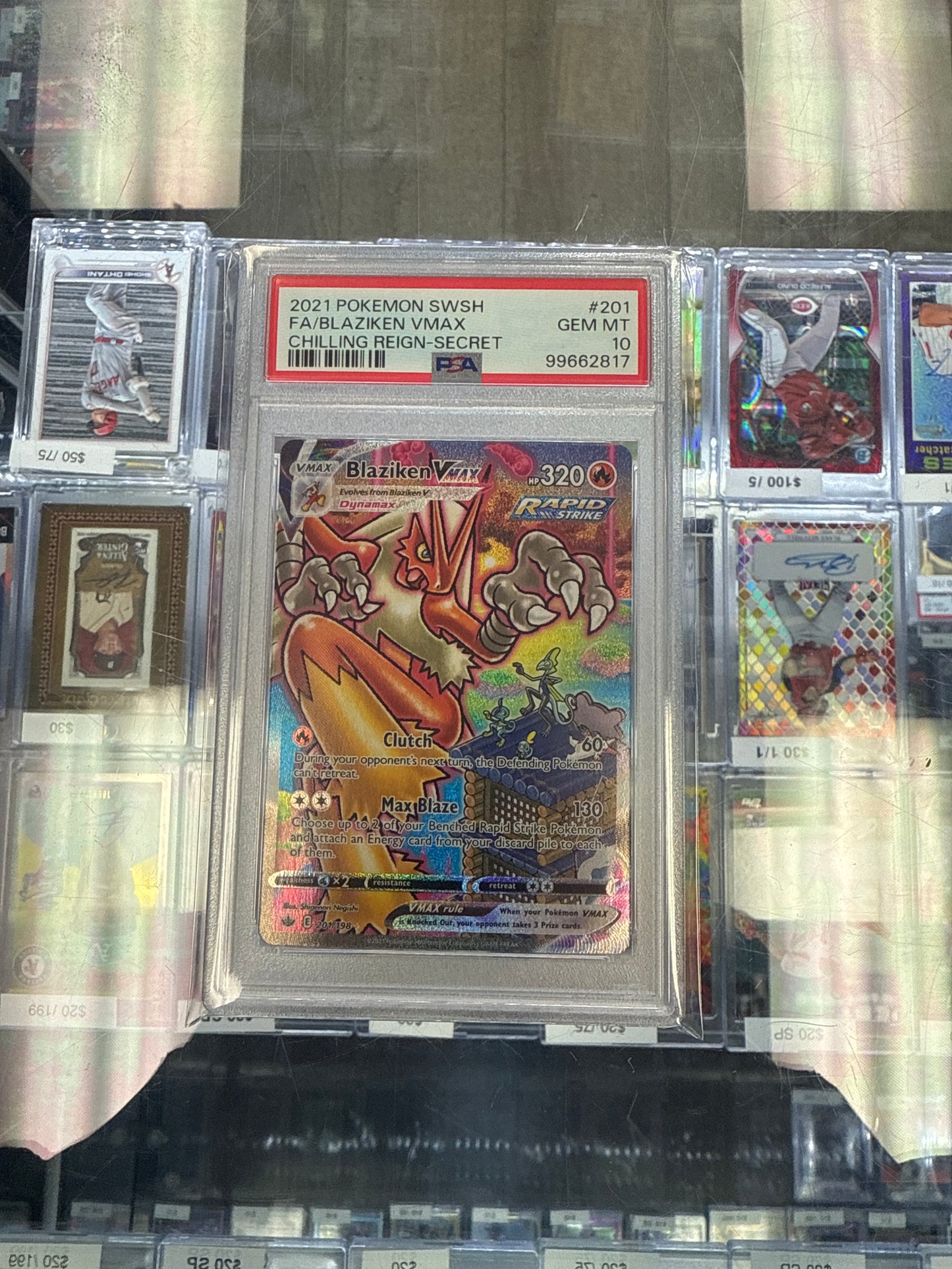 Pokemon Blaziken Vmax Alt Art #201/198 PSA 10