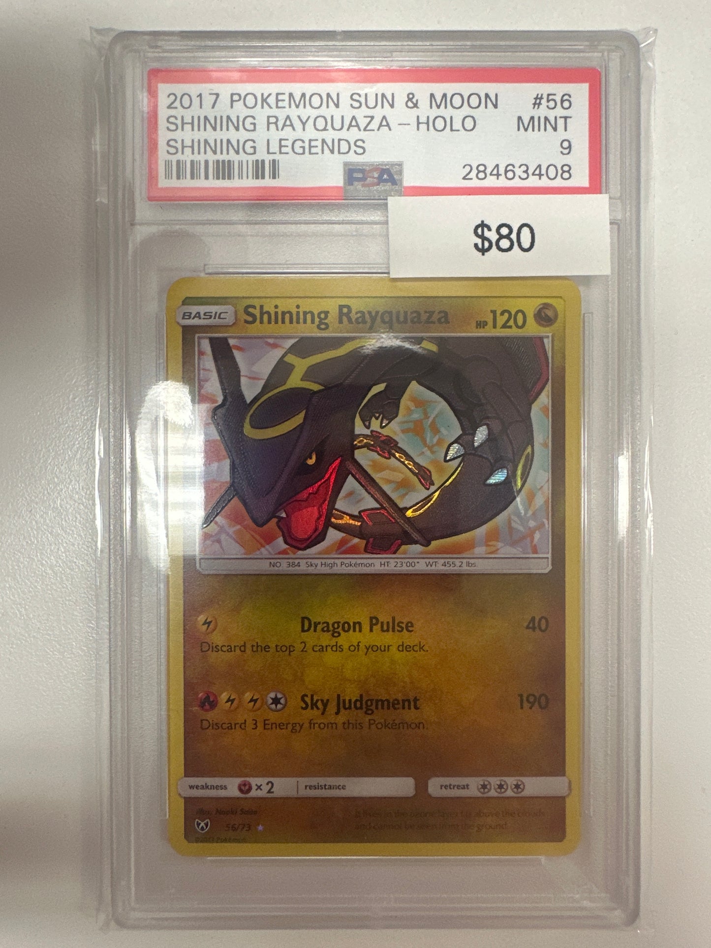 Pokemon Shining Rayquaza 56/73 PSA 9