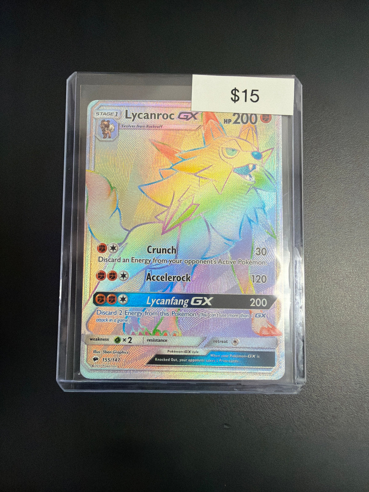 Pokemon Lycanroc GX 155/147