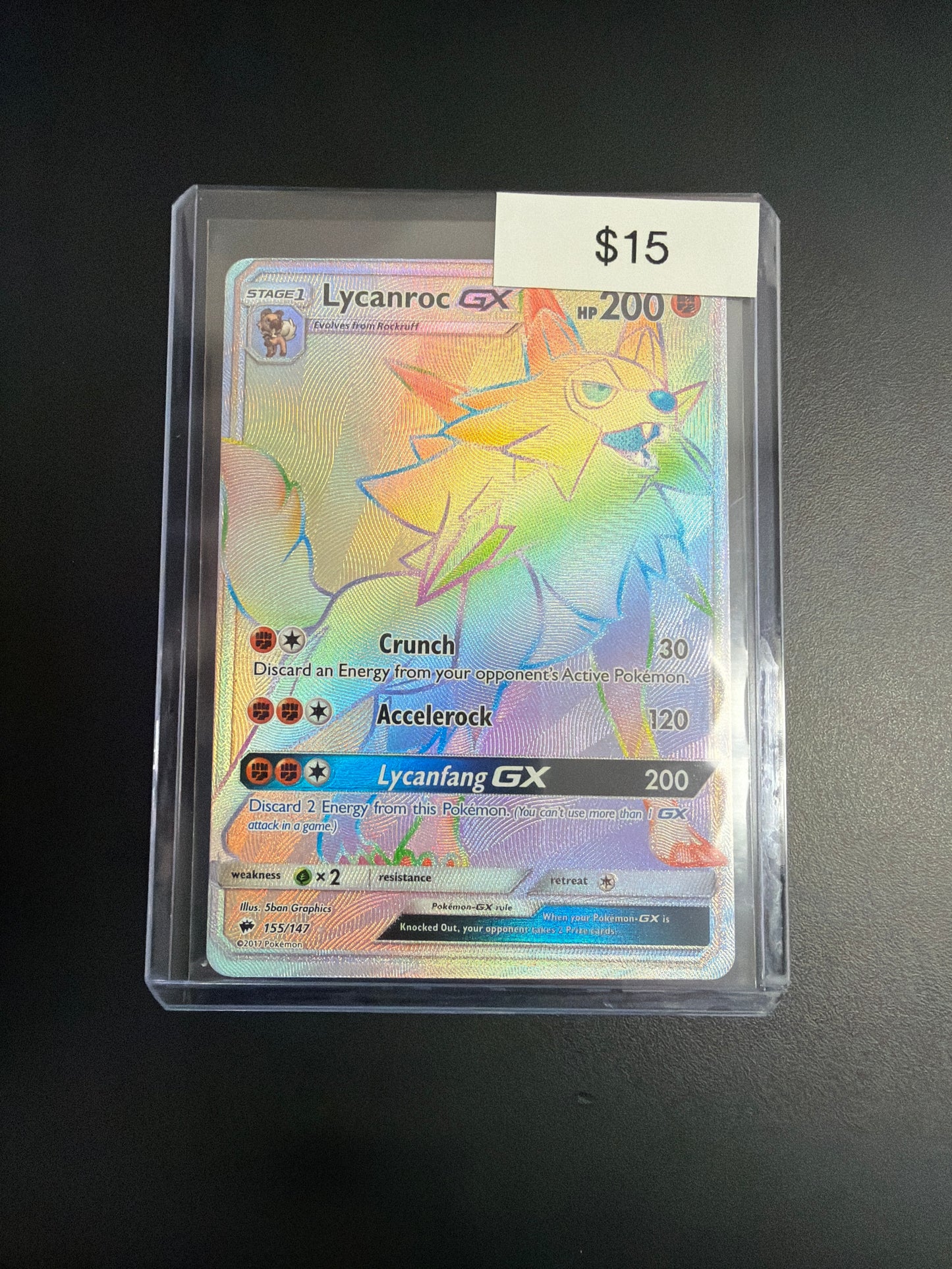 Pokemon Lycanroc GX 155/147